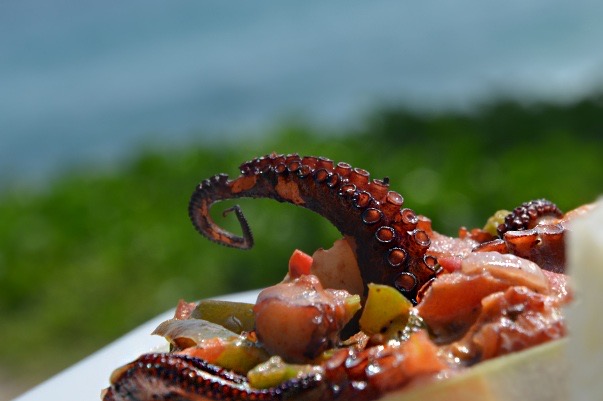 Cocina de Manta Raya Hotel en Salchi, Oaxaca