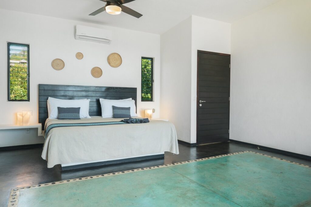 King bed and minimalist interior
