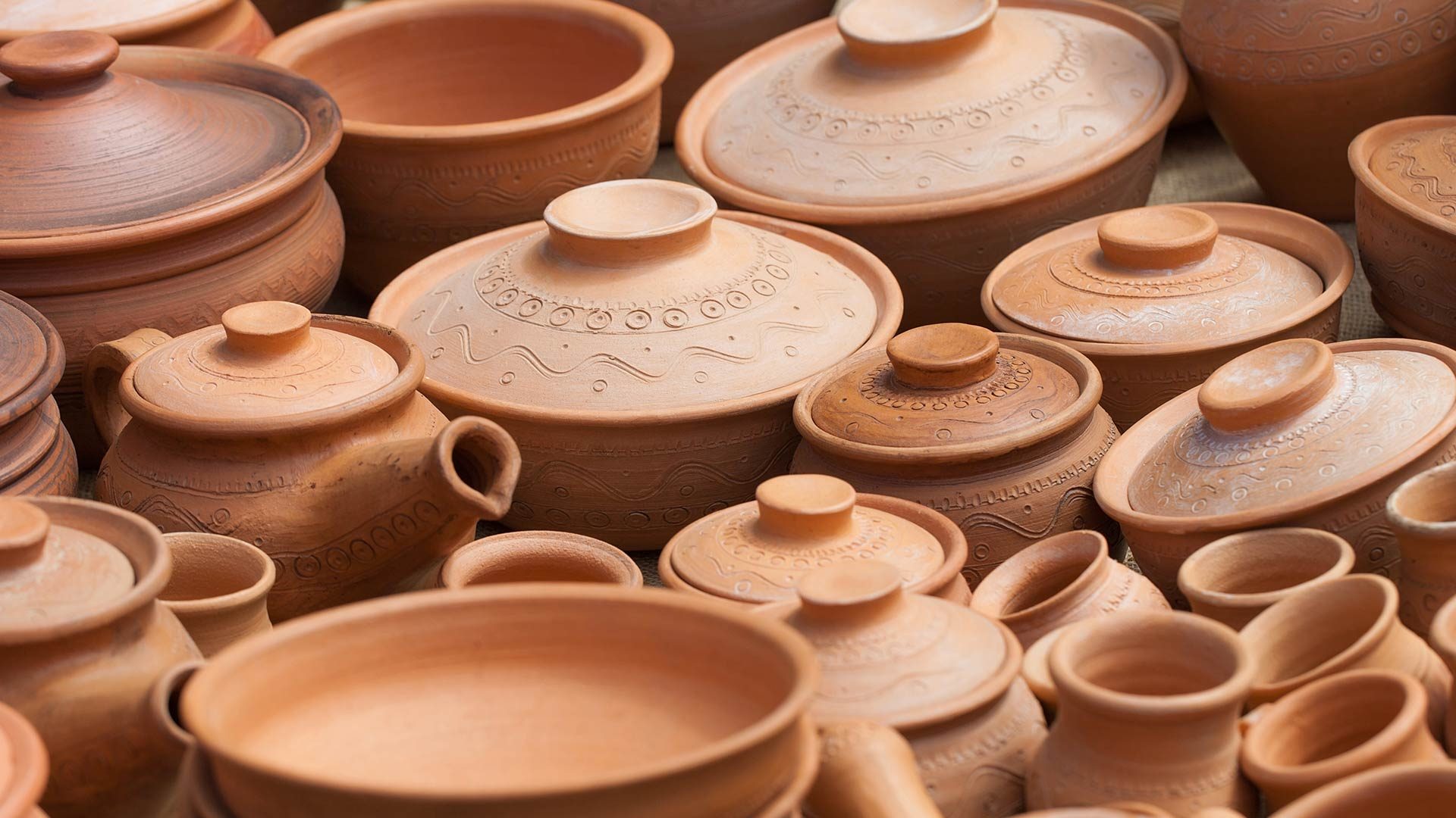 Poteries en argile faites main à vendre